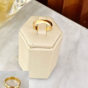 Aliança Tradicional 4mm em Banho de Ouro