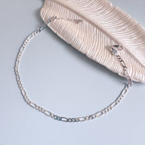 Pulseira Elos 3x1 Prata 925 2mm-20cm