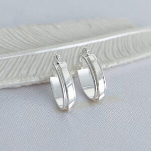 Argola Oval Detalhes-2cm