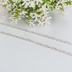 Pulseira Cartier Elos de 2mm x 4mm Prata 925