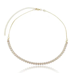 Colar Choker Zircônias