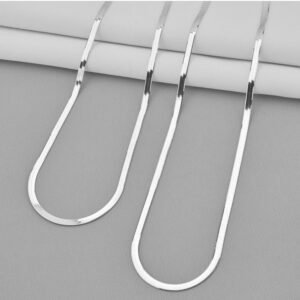 Colar Laminado 2,5mm Prata 925-40cm