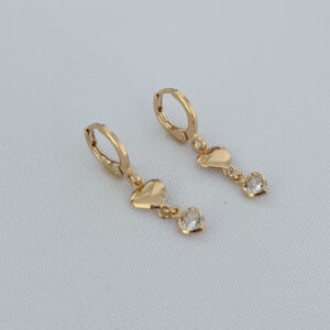 Argola Fechada Corações-2,8cm