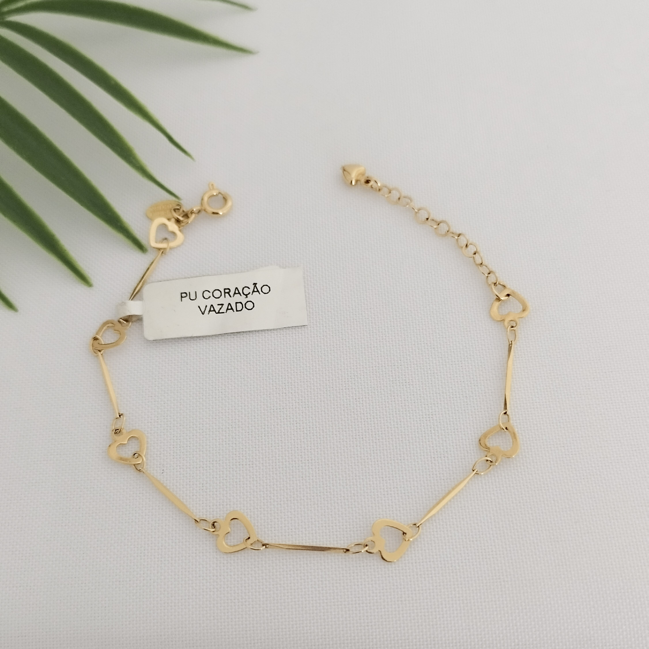 Pulseira Corações Vazados
