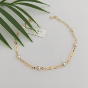 Pulseira Pérolas Chatas