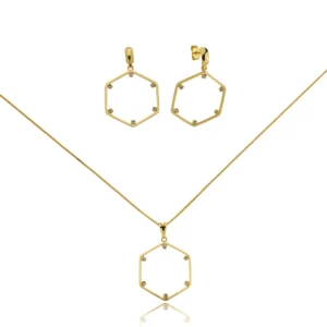 Conjunto Hexágono Cristais