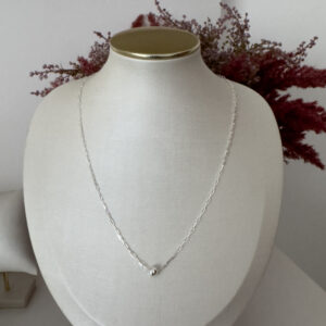 Colar Cartier Pingente de Bola Lisa Prata 950-43cm