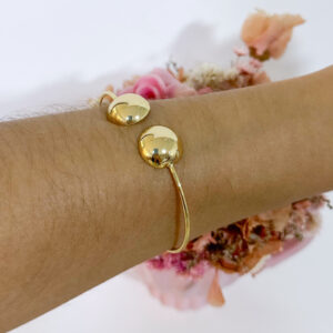 Bracelete Duas Meia Esferas