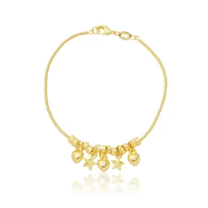Pulseira Berloque Coração