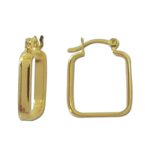 Argola Quadrado Lisa Fina