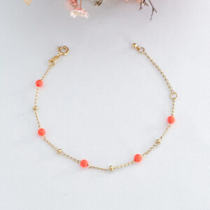 Pulseira Infantil Miçangas-19cm