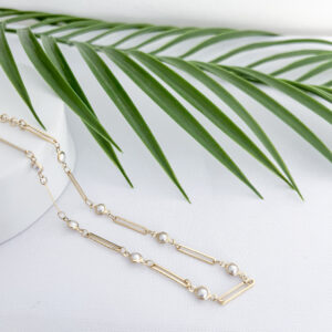Choker Pérolas Chatas
