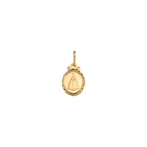 Pingente Medalha Nossa Senhora Aparecida 1,5x1,0CM