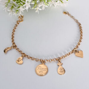 Pulseira Vários Pingentes-19cm