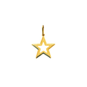 Pingente Estrela Vazada 1,8x1,8cm