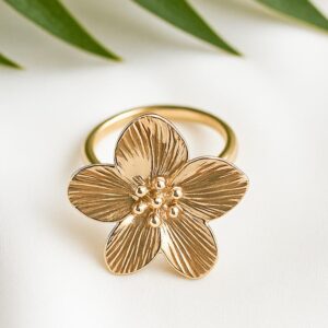 Anel Flor Orgânica