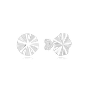 Brinco Círculo Orgânico Prata 925-1,5x1,5cm
