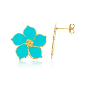 Brinco Flor em Resina-2,4cm