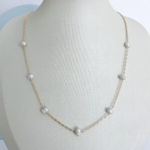 Choker Pérola Água Doce 45cm