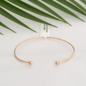 Bracelete Fio Redondo Fino Bolinha
