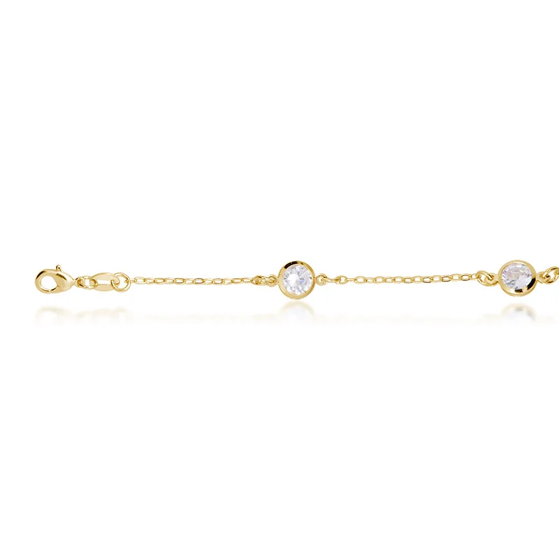 Pulseira Zircônia Intercalado