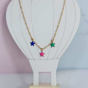 Colar Estrelinhas Coloridas