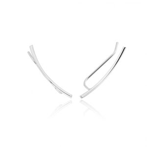 Brinco Ear Cuff Tubo Fino Prata 925-2,5cm
