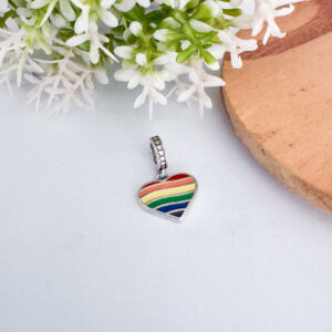 Berloque Coração LGBT Prata 925