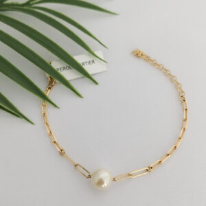 Pulseira Corrente Cartier Uma Pérola