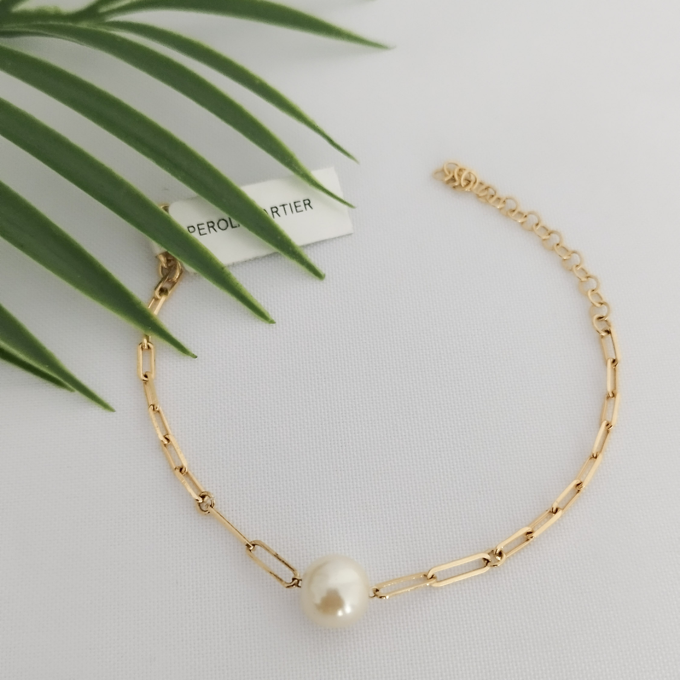 Pulseira Corrente Cartier Uma Pérola
