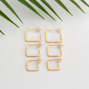 Argola Trio Quadrada