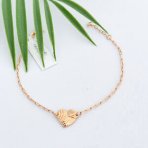 Pulseira Coração Frisado-20cm