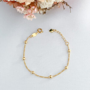 Pulseira Infantil Bolinha-16cm