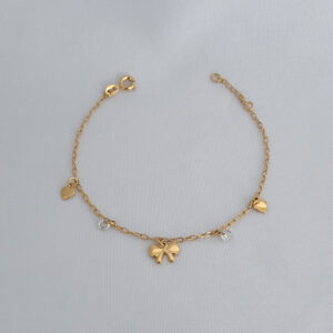 Pulseira Laço Zircônia-18cm