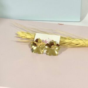 Brinco Flor Orgânico-2x2cm