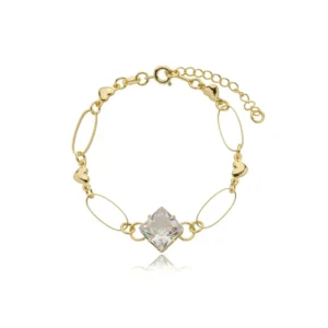 Pulseira Zircônia Elos Ovais