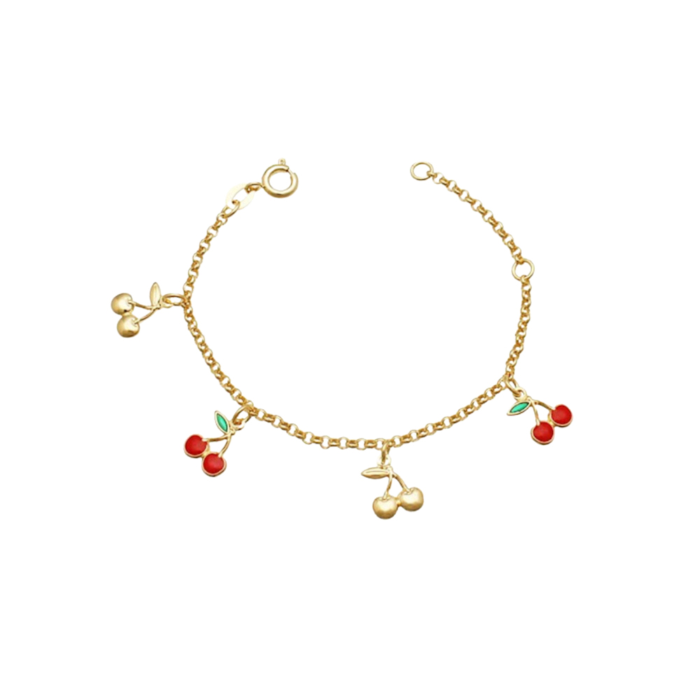 Pulseira Infantil Cerejinha-14cm