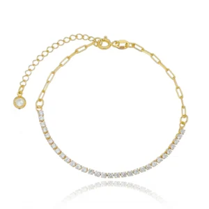 Pulseira Zircônia Corrente Cartier