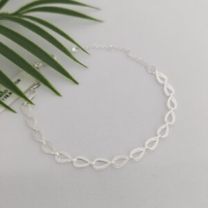 Pulseira Elos Gota Banho De Prata